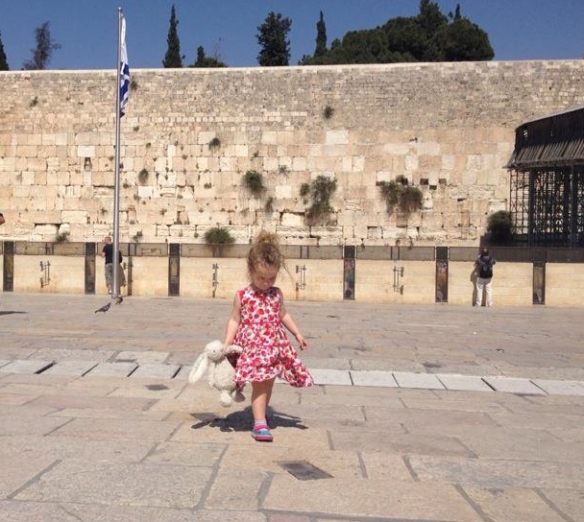 My daughter and the Kotel